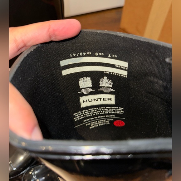 Hunter original tall glossy rain boot size 9 - Picture 11 of 11